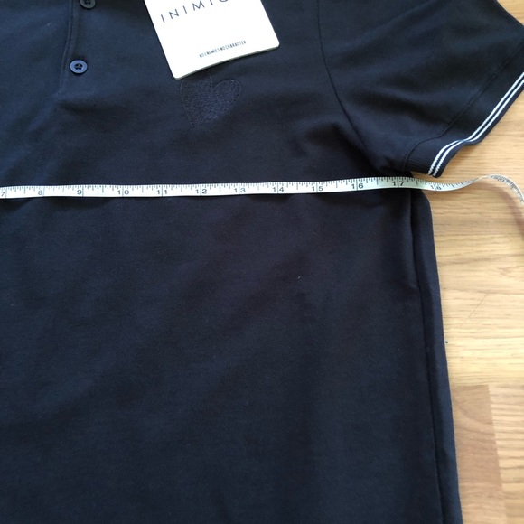 INIMIGO- Men’s Classic print heart jersey polo - Picture 6 of 9